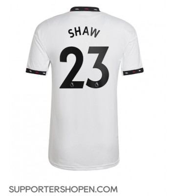 Manchester United Luke Shaw #23 Borta Matchtröja 2022-23 Kortärmad